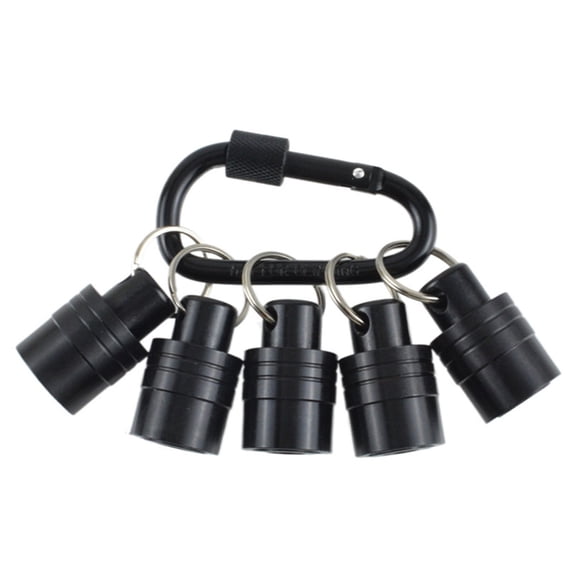 Drill Bit Holders Keychains Set, with Carabiners for Fast Bit Swapping on Jobsites