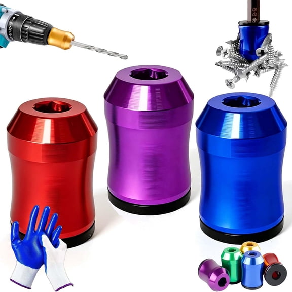 Drill Bit Magnetizer, Anti-Slip Magnetic Ring, Keep Screws Secure And Swap Quickly, for Hex Screwdrivers And Power Tools