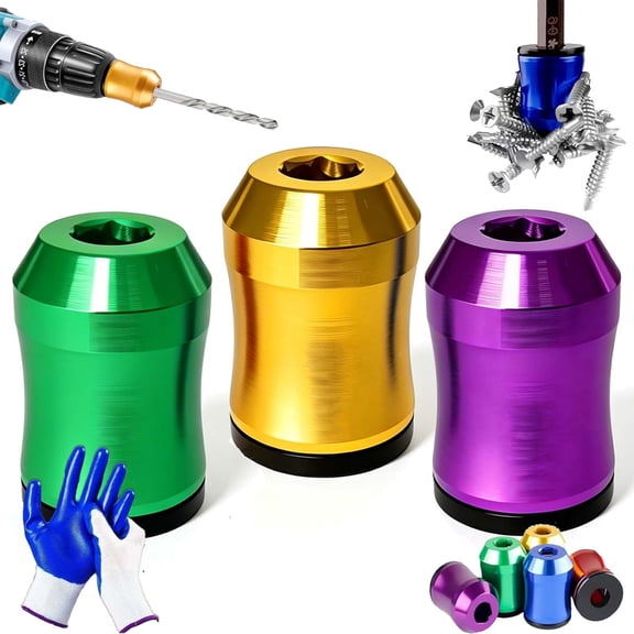 Drill Bit Magnetizer, Anti-Slip Magnetic Ring, Keep Screws Secure And Swap Quickly, for Hex Screwdrivers And Power Tools