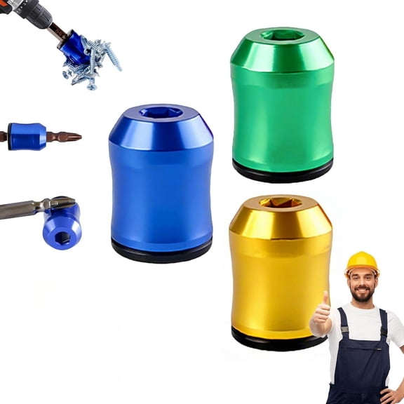 Drill Bit Magnetizer Demagnetizer Tool, Strong Magnetic Holder for 1/ Hex Bits, Universal for Drills & Screwdrivers, Fast Magnetizing