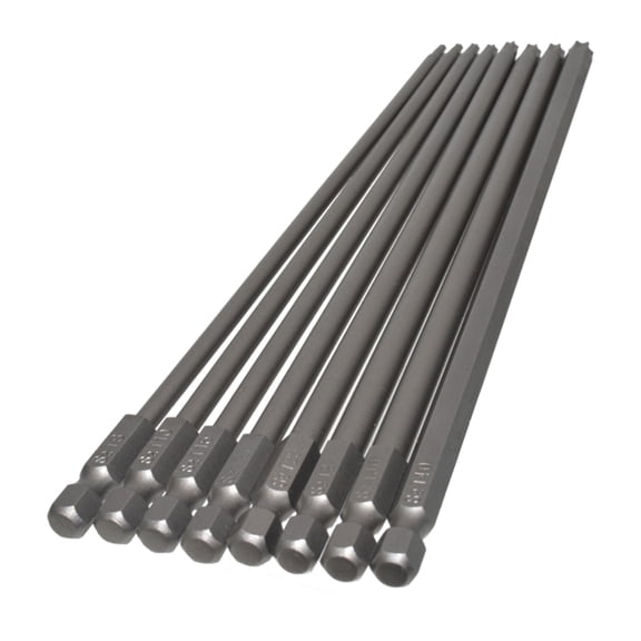 Drill Bit Set 1/4 Hexagonal Handle Screwdriver Bits 200mm 7.9'' Hex Shanks Star Screw Driver Drill Bits T8-T40