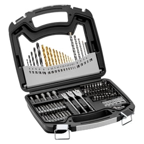 Drill Bit Set 101-Piece - Drill & Driver Bit Set for Metal, Wood, Masonry - Screwdriver Bit Set with Carrying Case - DIY & Professional Tools