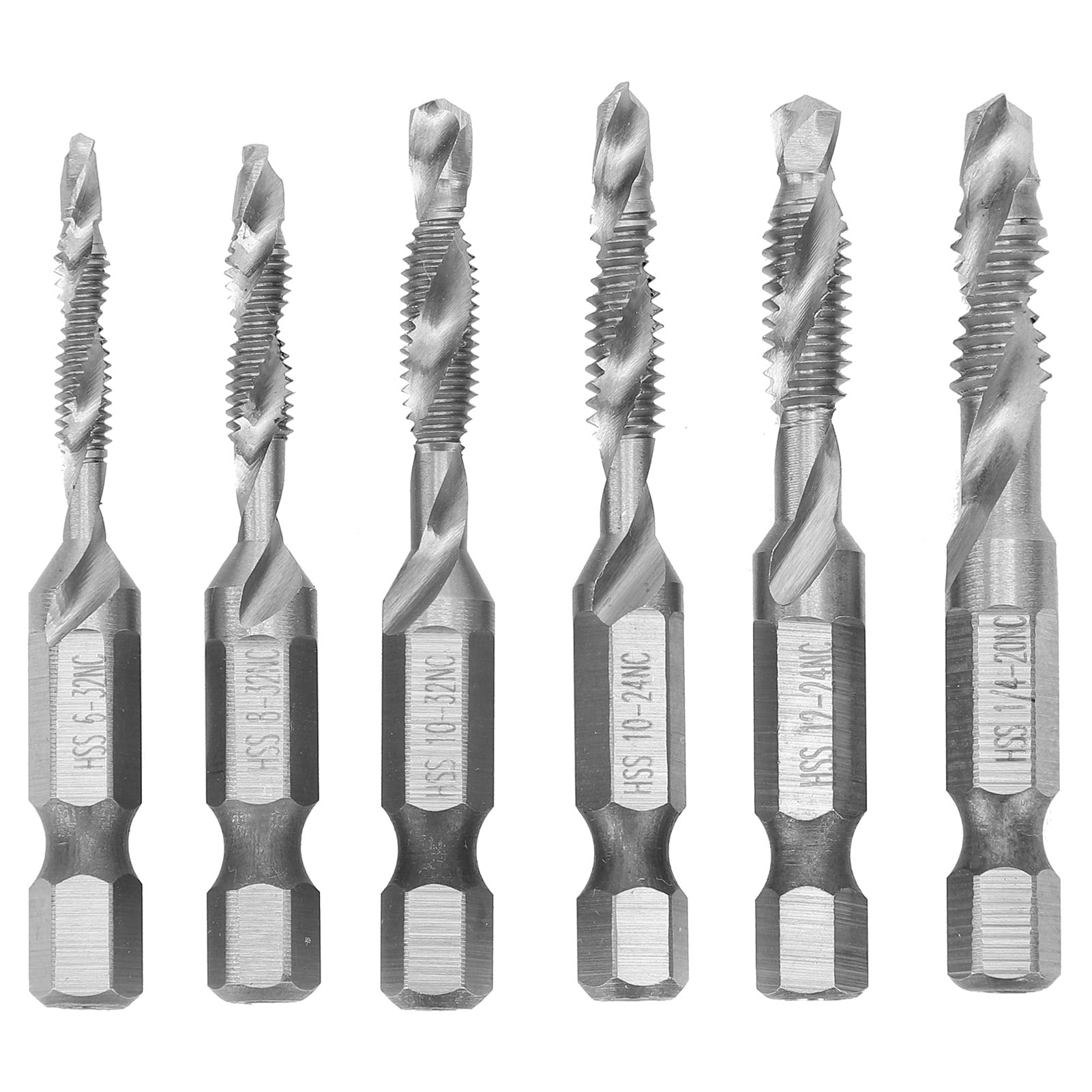 Drill Bit Set, HSS Hex Shank Taps Screw Thread Taps For Cutting And