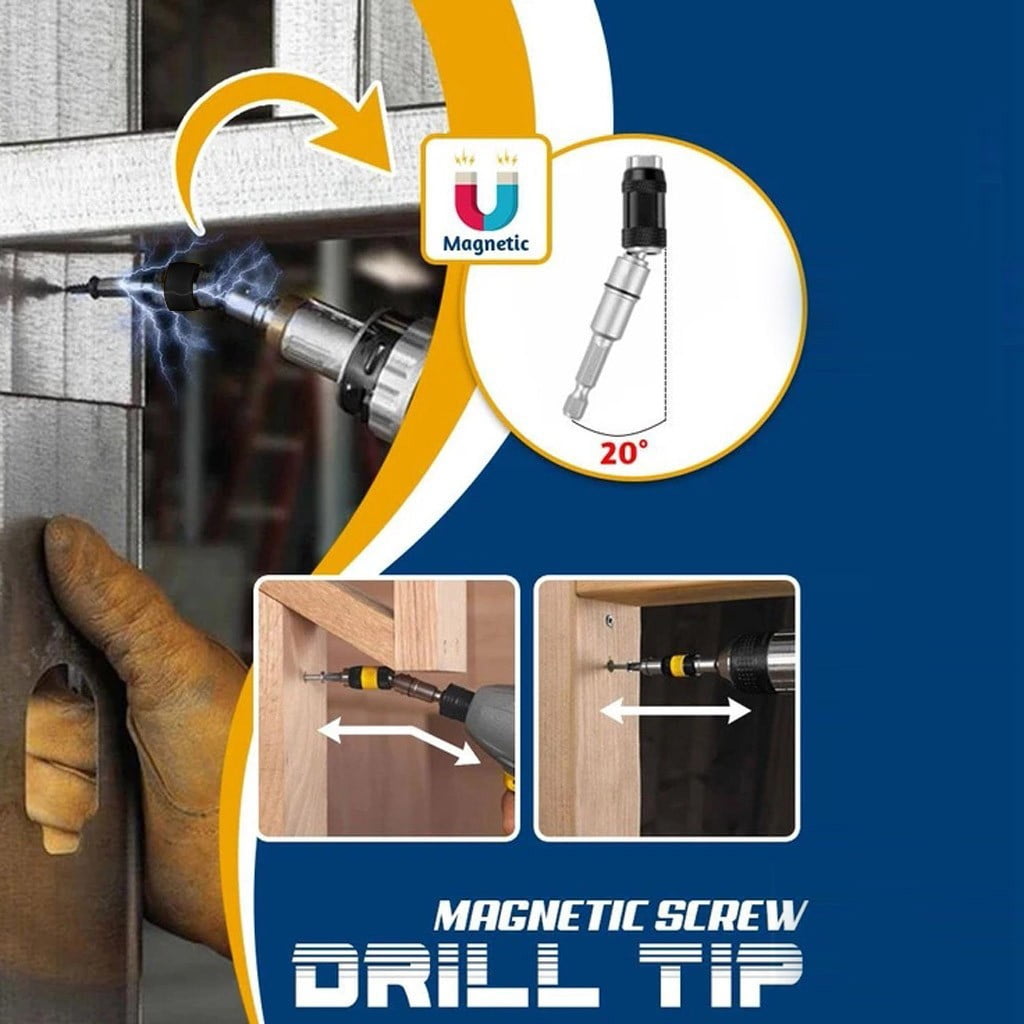 Drill Bit Set Screw Drill Tip Quick Change Locking Bit Holder with