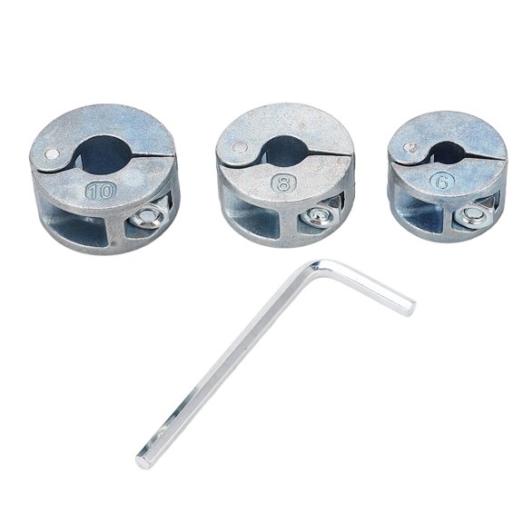 Drill Bit Stop Rings, 6mm 8mm 10mm Screw Locking Stable Clamping Drill Stopper Collar For Hole Drilling Limit
