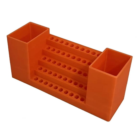 Drill Bit Storage Box Hex Bit Storage Container 50-hole Drill Bit Organizer Case Hex Screwdriver Storage Box Impact for Workshop