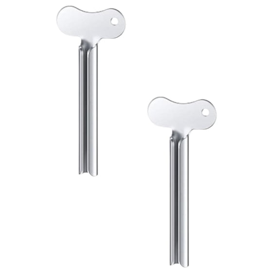 Drill Bits Accessories Clearance,Toothpaste Squeezer Metal Tube Squeezer Key Stainless Toothpaste Roller Tube Wringer For Paint Cosmetic And Dye 2PCS