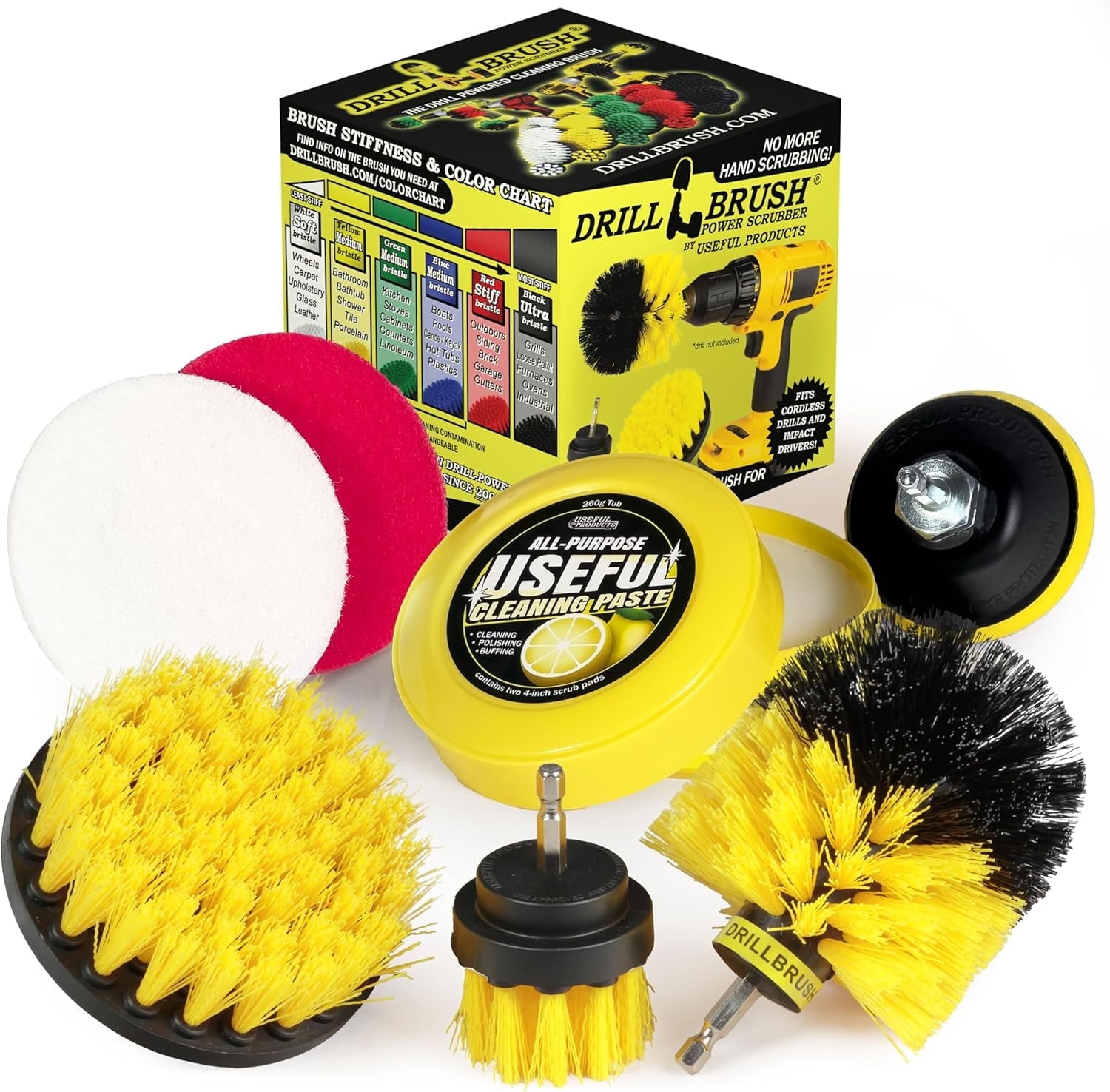 4pc Toilet Sink Shower Bathroom Scrub Brush Set Household Clean Supply Hand Tool 4pc Toilet Sink Shower Bathroom Scrub Brush Set Household Clean Supply Hand Tool
