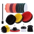 thumbnail image 1 of Drill Brush Attachment Set Multifunctional Nylon Cleaning Brushes with 6 Drill Brushes, 9 Scouring Pads, 3 Sponges, 2 Fabric Pads, 1 4-Inch Pad & 1 Extension, 1 of 6
