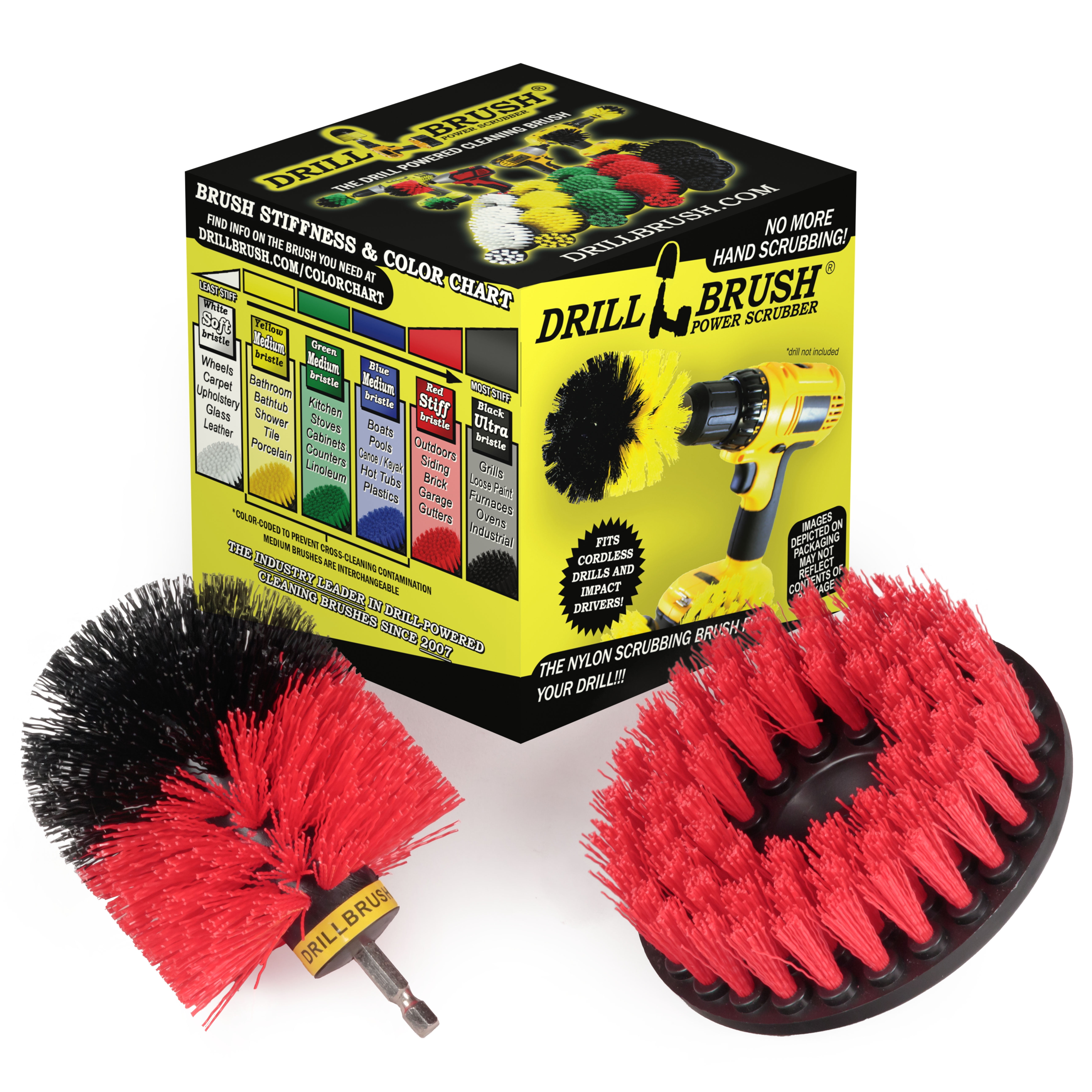 Drill Brush Outdoor Cleaning Supplies Deck Brush Bird Bath