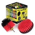 thumbnail image 1 of Drill Brush - Outdoor - Cleaning Supplies - Spin Brush - Red Stiff Bristle Scrubber Set - Farm - Horse - Barn - Water Trough - Feed Buckets - Concrete Pools - Concrete - Rubber Mat - Fountain - Brick, 1 of 7