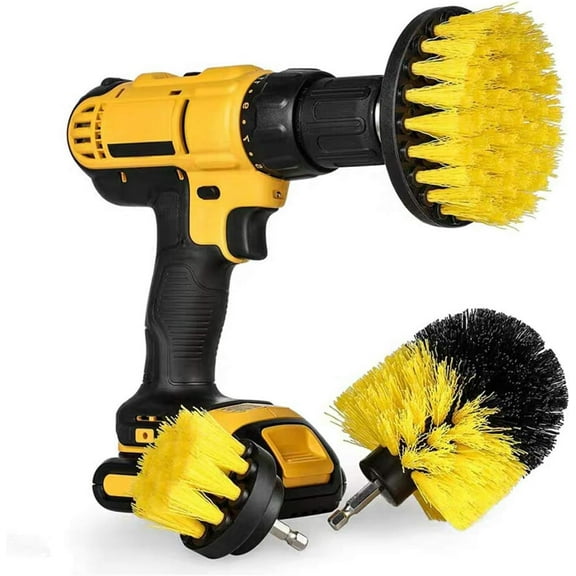 Drill Brush,Power Scrubber Cleaning Brush Set,Drill Scrub Brushes Kit for Tile Floor,Tub,Shower,Bathroom and Kitchen Surface,3 Pack