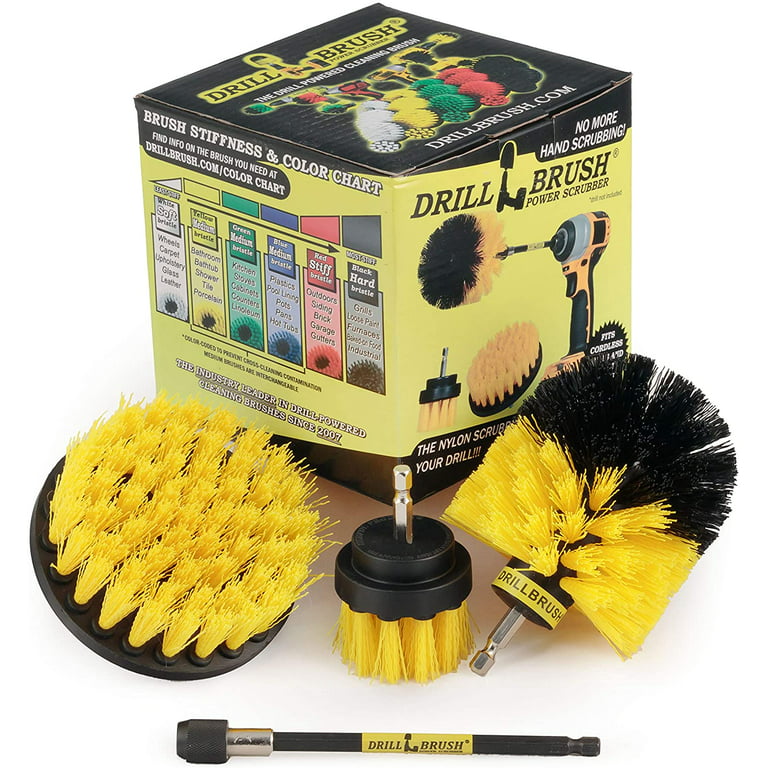 Drill Brush Power Scrubber Brush Set – Drill Brush Kit With Extension -  Drill Brushes For Cleaning Bathroom Accessories – Drill Brush Attachment 