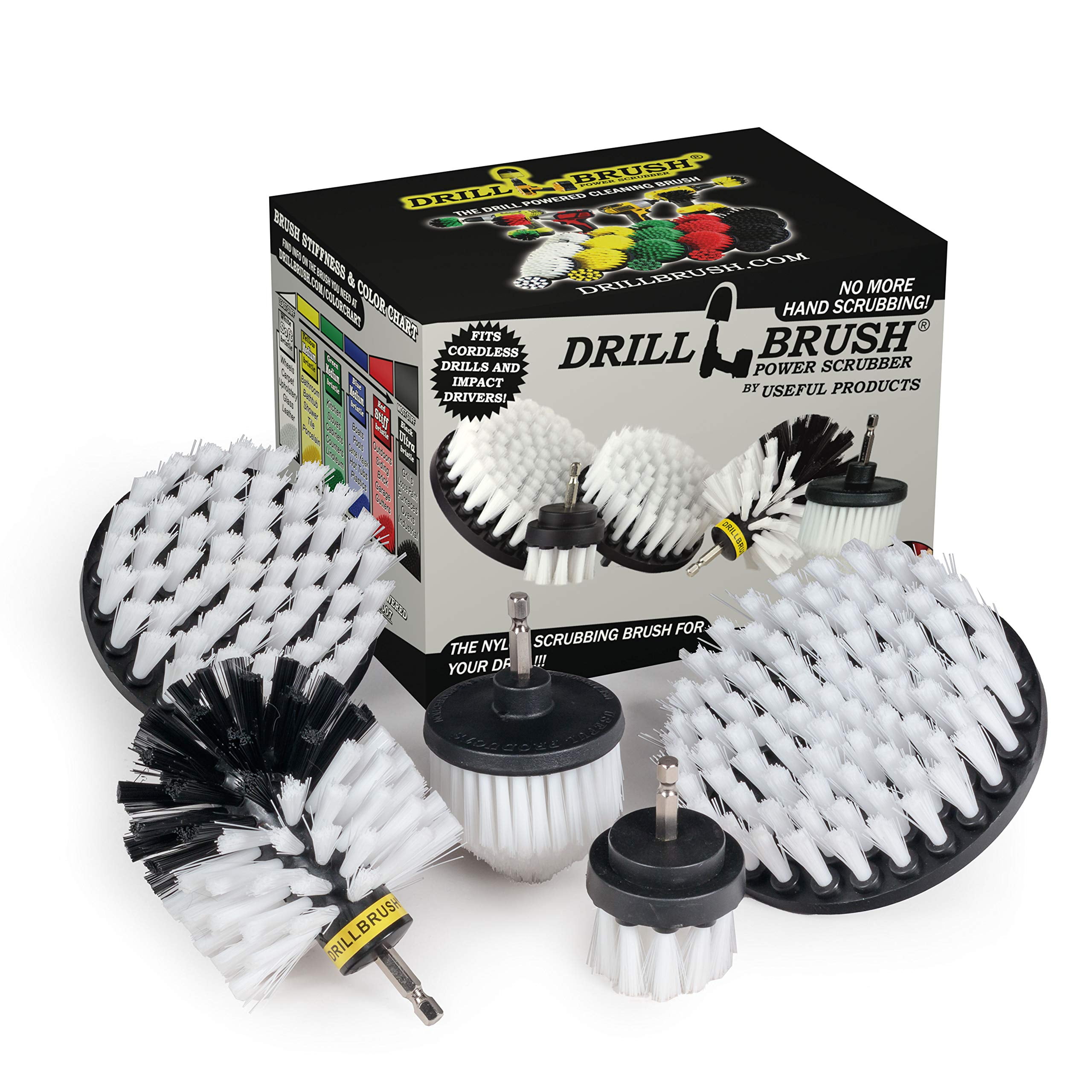 Drill Brush Power Scrubber Set - Versatile Cleaning Kit For Car, Bathroom, Kitchen & Grout - View #5