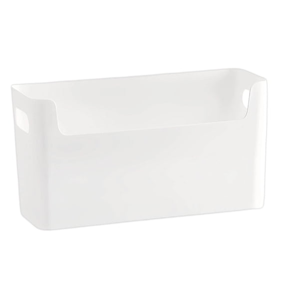 No Drill Cabinet Door Storage Bin,10X3X3.7" Adhesive Kitchen Organizer, Under Cabinet Lid Holder, Hanging Pantry Storage Basket, Wall Mount Container Rack, Wall Storage Caddy, Punch Free Hanging Bin