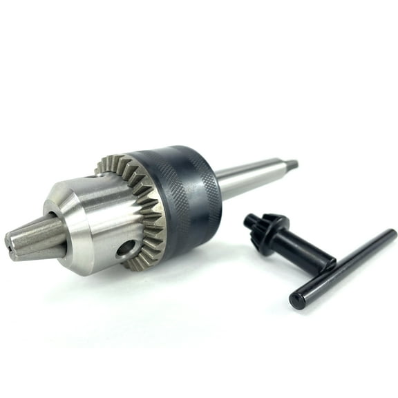 Drill Chuck 5/8" with MT2 - Morse Taper 2 Adapter for Drill Press - Black Chuck