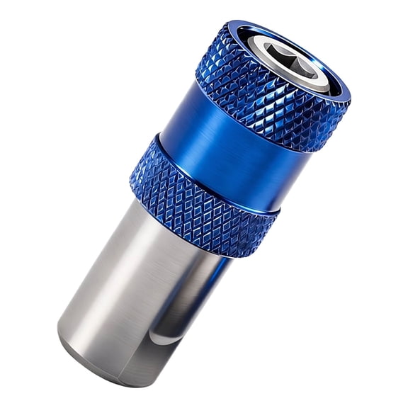 Drill Chuck Adapter with Magnetizer, Hex Bit Screw Holder Ring for Power Tools, Impact-Resistant Alloy, Auto-Lock Push-To-Release, for Diy And Professional Use, 1 Part