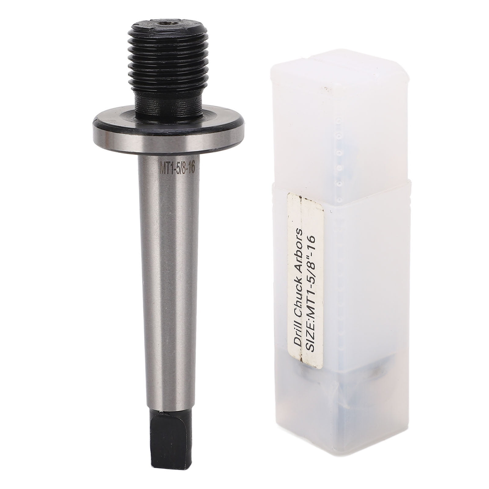 Drill Chuck Arbor MT1 Shank to 5/8in 16 Thread Manganese Steel Lathe