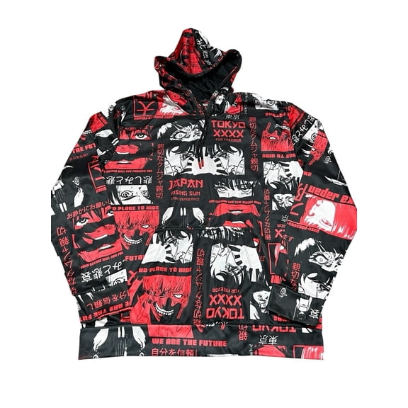Drill Clothing Co. Oh Snap! Tokyo Japan Anime Merch Hoodie Pullover Size Large