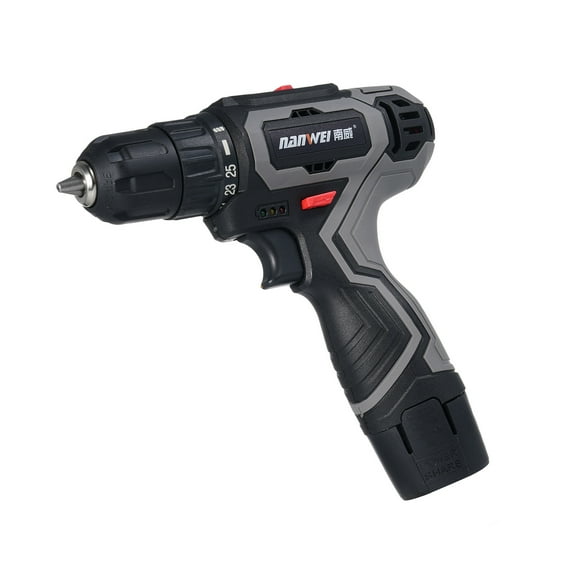 Drill Cordless Drill Sets Electric Drill 25+1 Setting For Home Reconstruction, DIY Handicrafts, Woodworking, Landscaping Work, Car Maintenance 2PCS 16.8V 1500mah Battery, UK