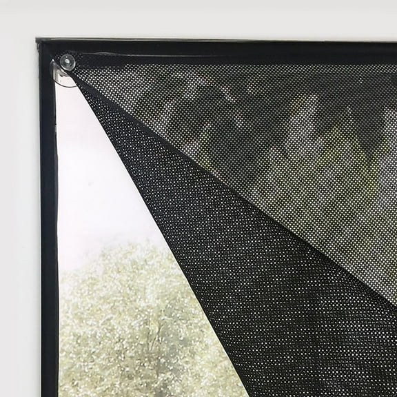 No Drill Cordless Light Filtering Window Shade, Transparent Temporary Shade for Filtering Glare, 39.3" W x 63" L with Suckers, for Living Room, Bedroom