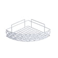 thumbnail image 1 of No Drill Corner Shower Caddy, Adhesive Bathroom Shelf Organizer for Shampoo Conditioner Storage, Iron Wire Drainage Rack for Bathroom Shower Stall, Space Saving Bathroom Storage Solution, 1 of 6
