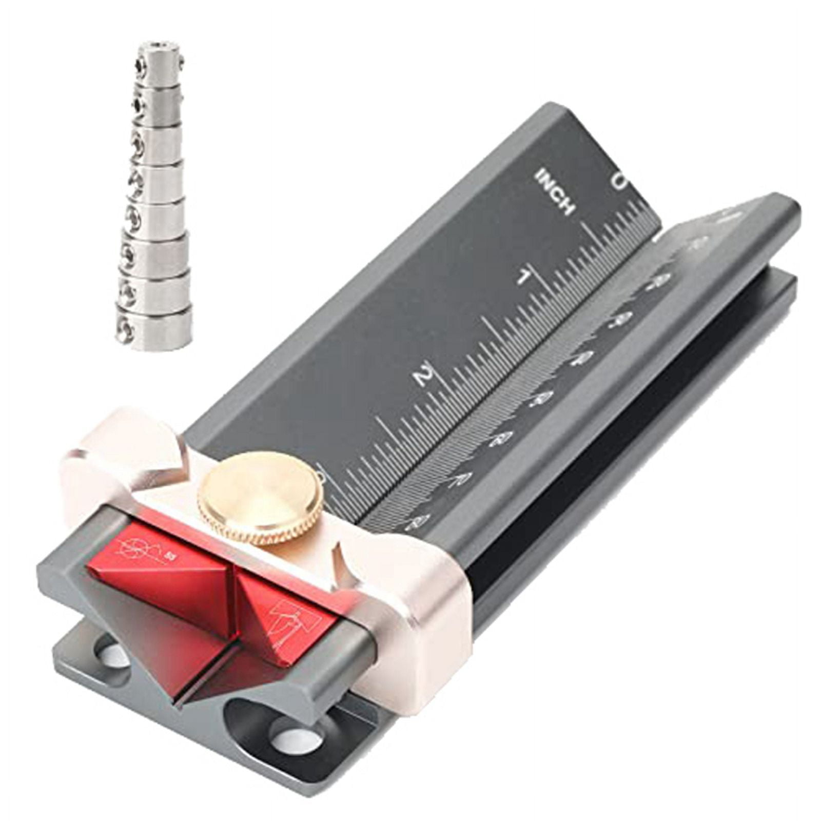 Drill Depth Measuring Gauge 3 in 1 Multifunction Depth Gauge Drill Stop