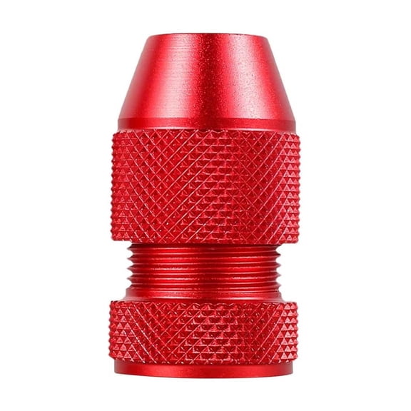 Adjustable Red Aluminum Drill Depth Stop Collar Small, Fits 5/64"-3/16" Bits, Precision Drilling Limiter for Wood Tile Metal Plastic Brick