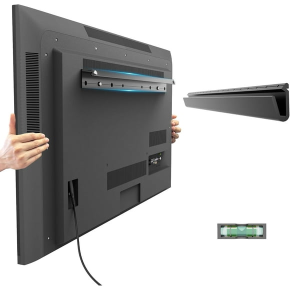 No Drill Drywall TV Mount, Stud Wall Mount for Most Brand 22-55 Inch TVs up to 100 lbs, Easy Install Studless Include All Hardware- Level Bubble Meter