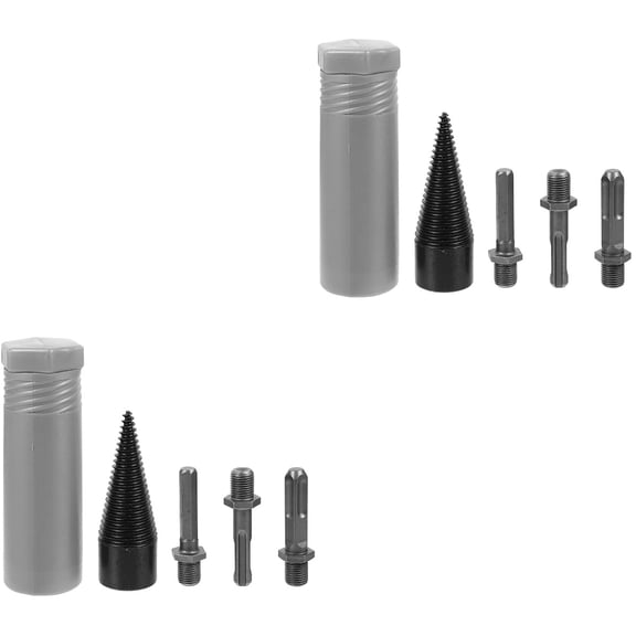 KAKOWELY Firewood Chopper Drill Bits Steel 8Pcs Set 3.7In