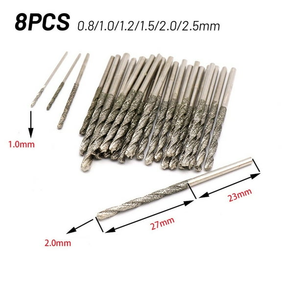 Drill For Glass Stone Tile 8Pcs Diamond Diamond Drill Drill Bit Jewelry Marble A Fangkenuo