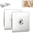 thumbnail image 1 of Drill Free Adhesive Hooks, No-Drill Screw Stickers Utensil Hooks, Stainless Steel Picture Hangers Without Nails, Adhesive Wall Mount Screw Hook for Home, Office (2PCS,Spike Diameter 9mm), 1 of 8