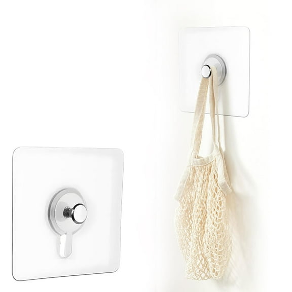 Drill Free Adhesive Hooks, Picture Hangers without Nails, Adhesive Wall Mount Screw Hooks for Hanging, Nail Free Wall Hangers for Kitchen, Bathroom