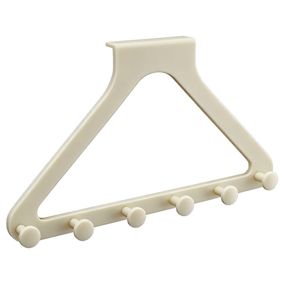 Drill Free Over The Door 6 Hook Rack 6 Hook Over The Door Coat Rack 6hook Over Door Racks Towel Hanger No Drill Saving Hooks Racks For Coats Hats Towels Bags, B