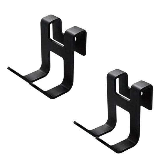 Drill-Free Shower Door Hooks for Towels & Robes | Rust-Proof Aluminum Hooks | No Tools Needed for Frameless Doors | Set of 2 Hooks