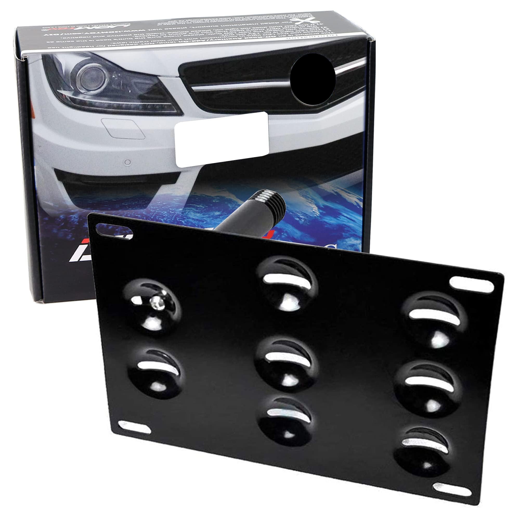 5 Front Bumper License Plate Tag Holder Mounting Relocator Adapter Kit Bracket For Mercedes-Benz (All Models) Quantity Discount(9.95$ To 6.50$)(Each With 2 Screws 4 Bolts & 4 Built In Nuts) (5 - Foto 8