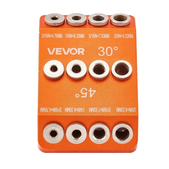 Drill Guide 30/45/90 Degree Angle 4 Sizes Portable Precision Drilling Guide Jig