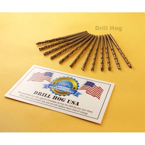 Drill Hog 11/64" Cobalt Drill Bits M42 Drill Bit (100) PIECES Bulk Pack