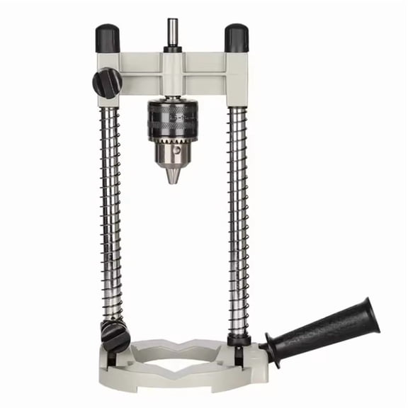 Drill Holder Pipe Drill Holder Stand Drilling Guide with Adjustable Angle and Removable Handle DIY Tool
