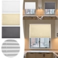 thumbnail image 1 of No Drill Honeycomb Pleated Blinds Cordless Blackout Cellular Shades for Windows, Thermal Insulated Noise Reducing Easy Install No Tools Required,Light Filtering Opaque Options(47.24*19.69Inch), 1 of 5