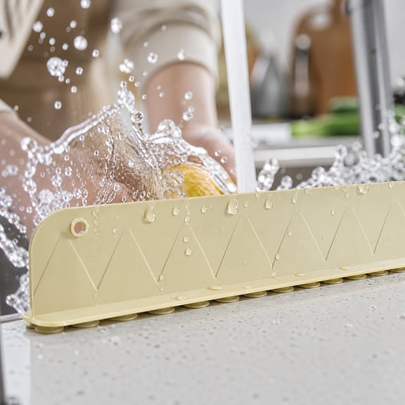 No Drill Installation Silicone Backsplash for Kitchen Countertops, Moisture and Heat Resistant Guard to Protect Walls from Cooking Messes and Splashes