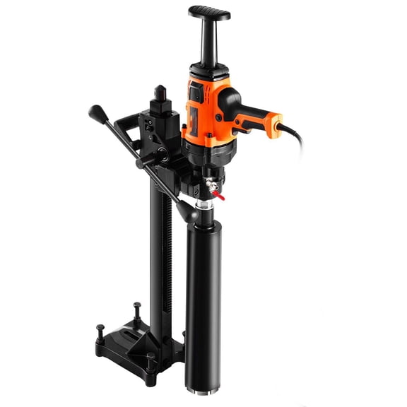 Drill Machine 0.8-6.3in, 2000W Concrete Drill Rig with Stand & Bit - Wet/Dry Use, for Concrete, Brick, Marble, Construction & Renovation