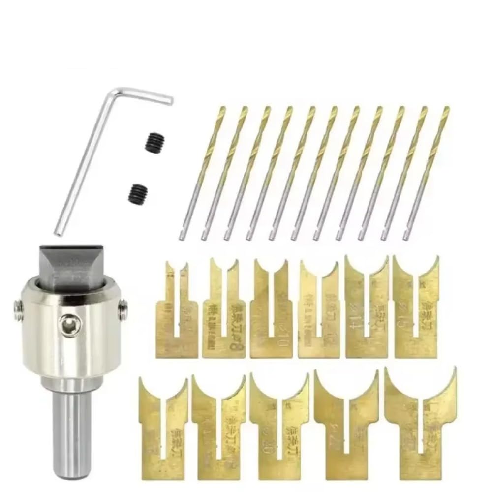 Drill Milling Cutter Set Kit Drill Wood 13/16/24pcs Electric Beads Tools Maker Bit Carbide Woodworking 6-25mm