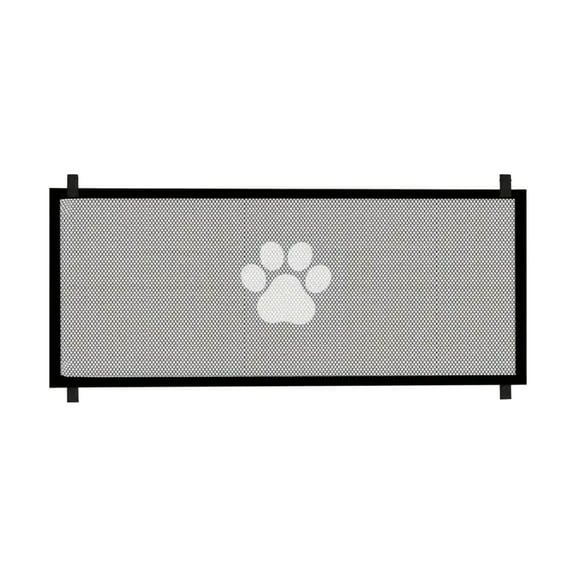 No Drill Pet Fence for Dogs & Cats Adjustable Heavy Duty Dog Gate Cat Barrier Staircase Hallway Indoor/Outdoor Safety Anti-Chewing Mesh Net Puppy Kitten Protection