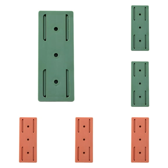 No Drill Power Strip Holder, Self-Adhesive Surge Protector Mount with Cable Management, Punch Free Socket Organizer for Desk Wall Cabinet, Space Saving Plug-in Bracket with Strong Sticky Pad