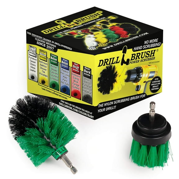 Drill Powered Kitchen Cleaning Brushes - Oven Cleaning Tools - Fridge Stain Remover - Kitchen Cleaning Supplies - Kitchen Scrubbers - Countertop Scrub Brush - Air Fryer Cleaning Kit - Sink Cleaner