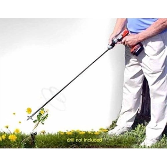 Drill-Powered Weed Removal Tool for Lawns and Landscapes$$Garden & Patio