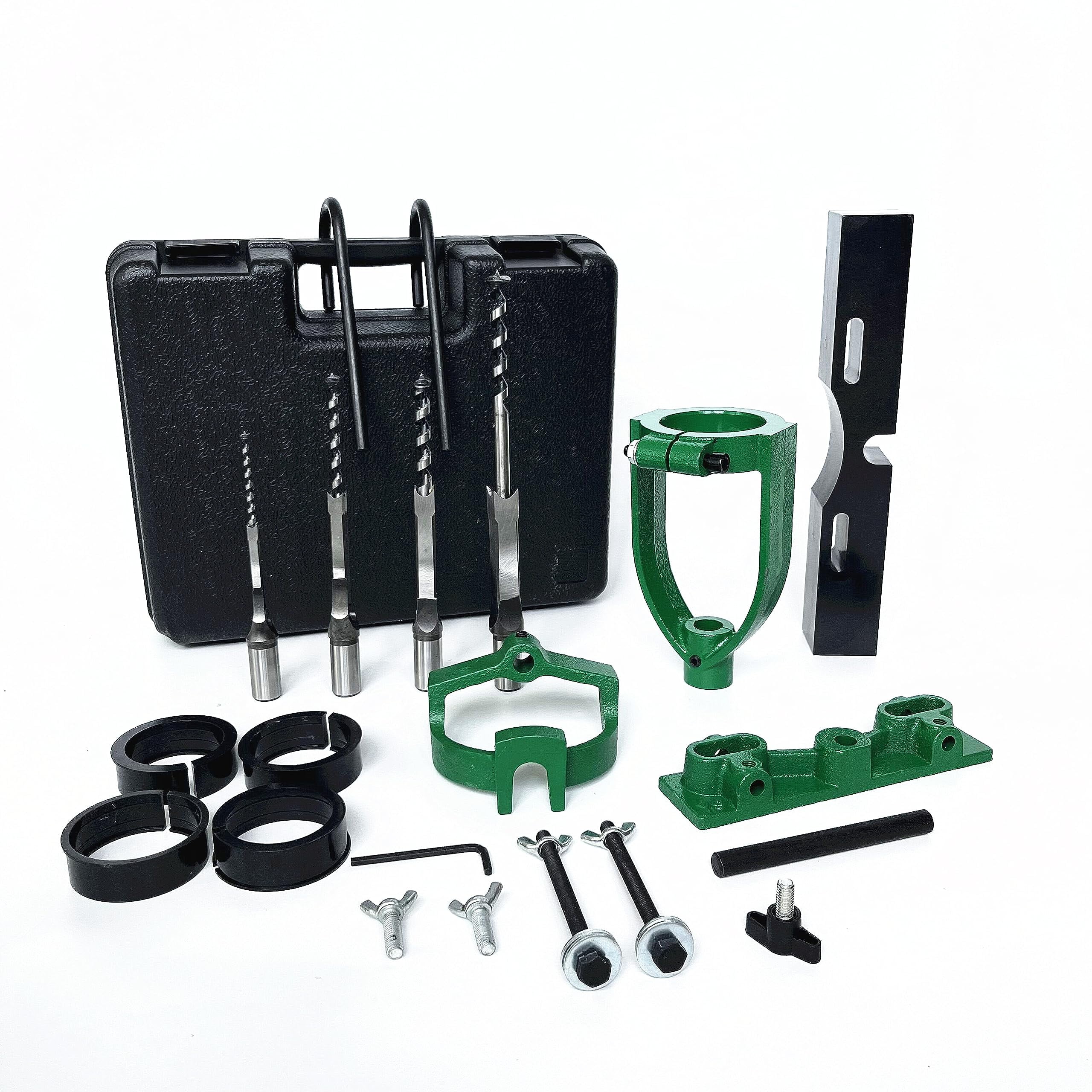 Drill Press Mortising Attachment EC36 Kit, 4 Model Drills Square Hole