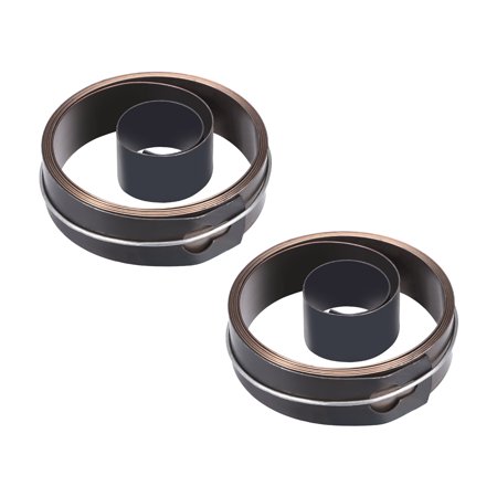 Drill Press Spring Quill Feed Return Coil Assembly 1800mm, 76x19x0.7mm, 2 Pcs