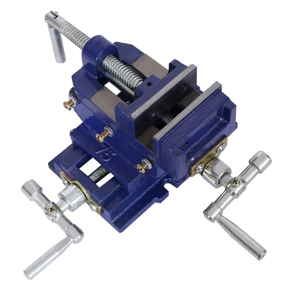 Drill Press Vise 3 Inch - Cross Slide Metal Milling Vise, XY Table, Benchtop Woodworking Clamp Machine - Steel Construction